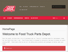 Tablet Screenshot of foodtruckpartsdepot.com